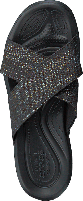 Capri Shimmer Xband Sandal W Black/black