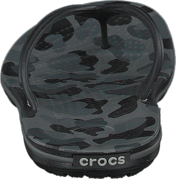 Crocband Seasonal Graphic Flip Slate Grey/black