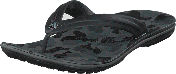 Crocs - Crocband Seasonal Graphic Flip Slate Grey/black