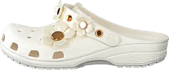 Crocs - Classic Metallic Blooms Clog Oyster