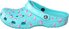 Crocs - Classic Seasonal Graphic Clog Ice Blue/pink