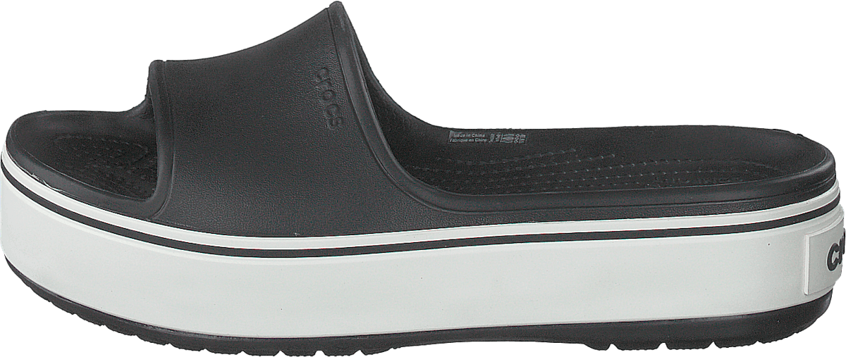 Crocband Platform Slide Black/white