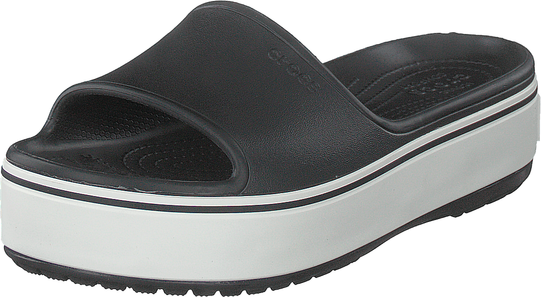 Crocband Platform Slide Black/white