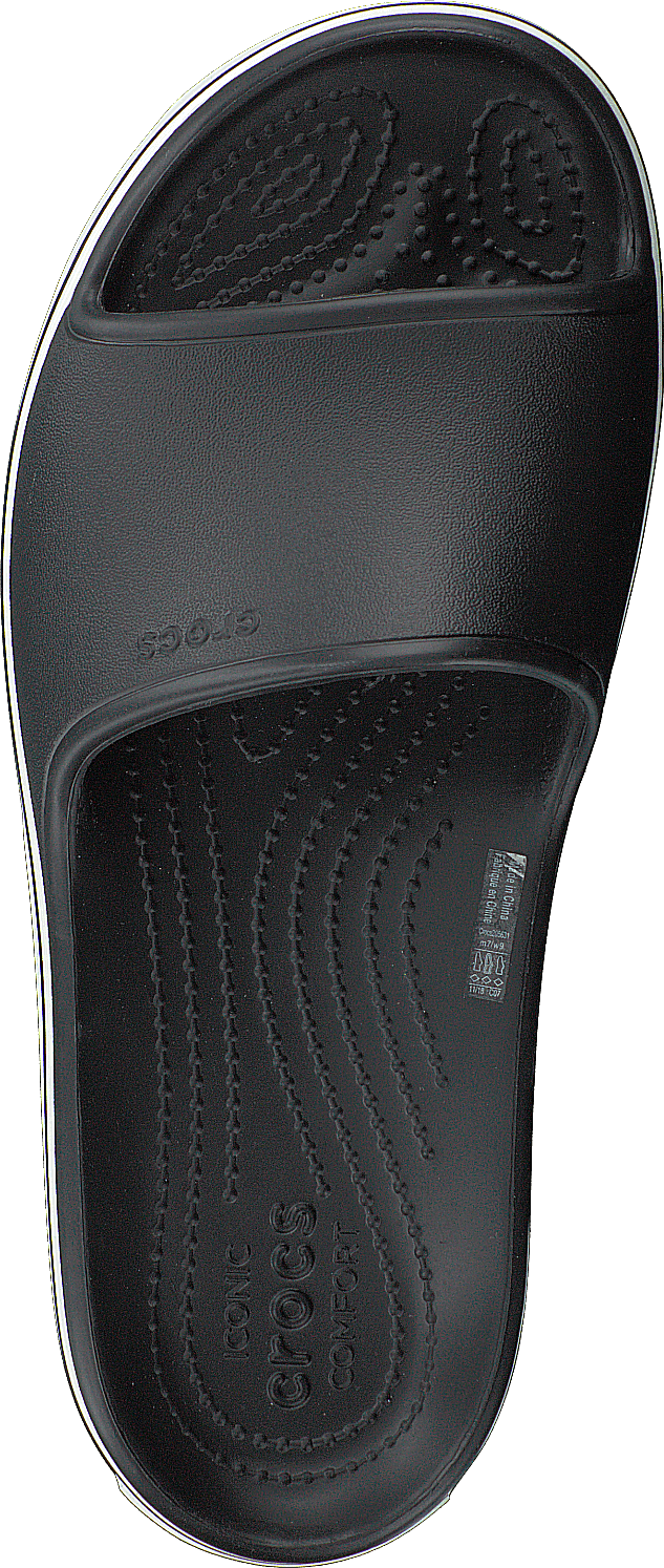 Crocband Platform Slide Black/white