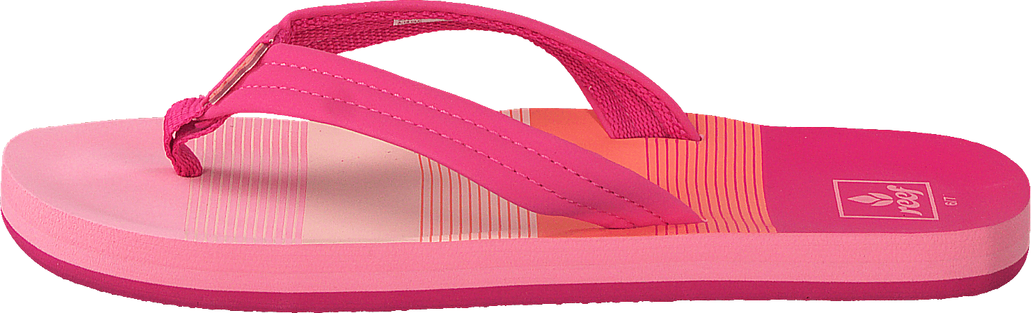 Kids Ahi Pink/stripes, Unisex, Schoenen, Sandalen en Sloffen, Slippers, Roze, EU 31/32