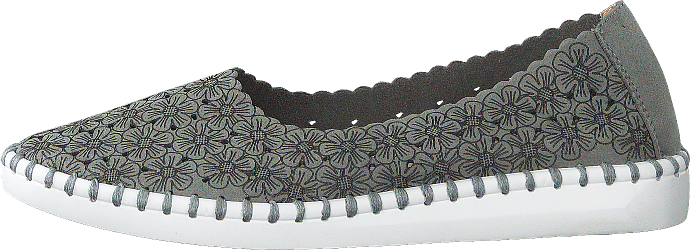 88-01891 Grey, Female, Shoes, Flats, slip-on, Grey, UK 6,5