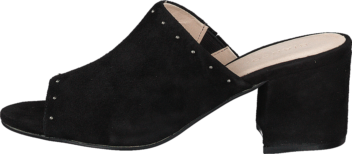 Suede Mule Sandal Jfm17 110 - Black 10