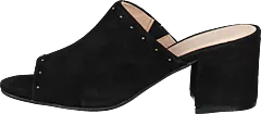 Bianco - Suede Mule Sandal Jfm17 110 - Black 10