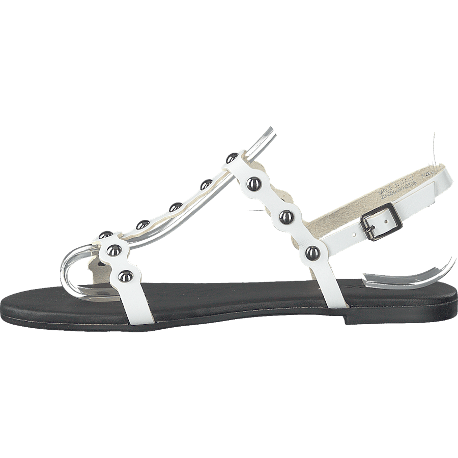 Bitt Leather Studs Sandal 800 – White