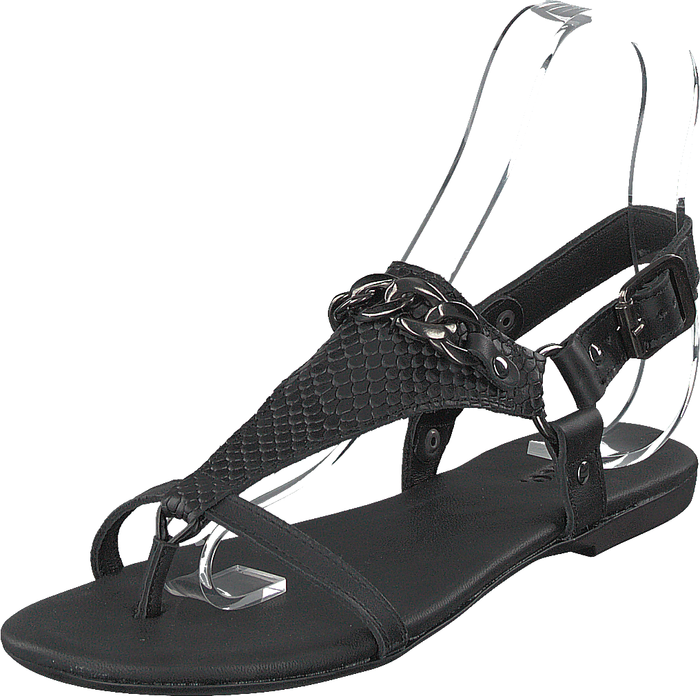 Becca Verona Leather Sandal 100 - Black
