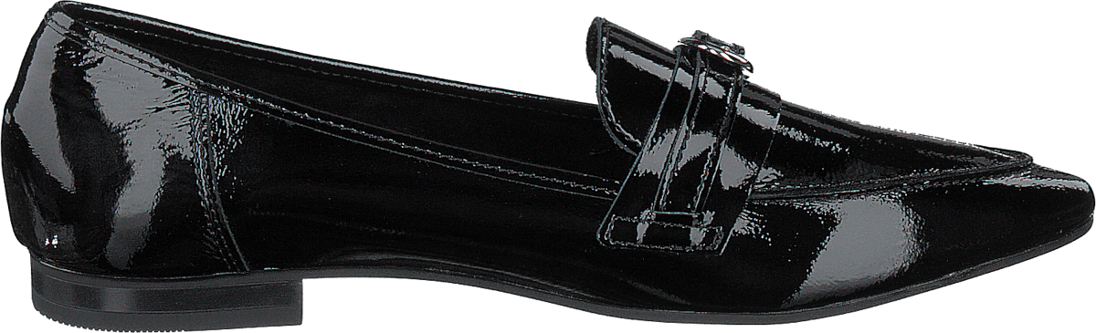 Alia Leather Buckle Loafer 103 - Black 3