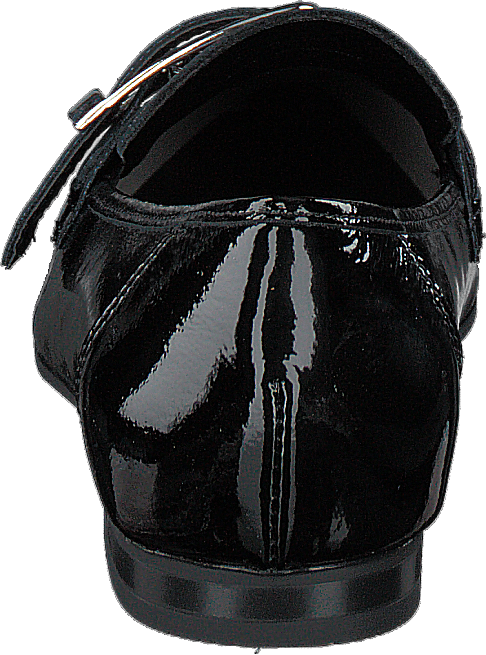 Alia Leather Buckle Loafer 103 - Black 3