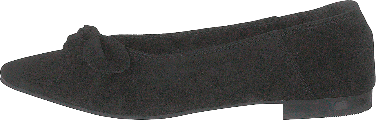 Berna Suede Bow Shoe 101 – Black 1