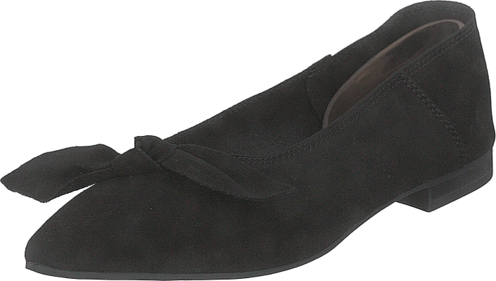 Bianco - Berna Suede Bow Shoe 101 - Black 1