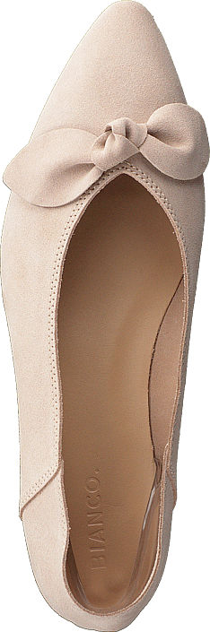 Bianco - Berna Suede Bow Shoe 281 - Sand 1