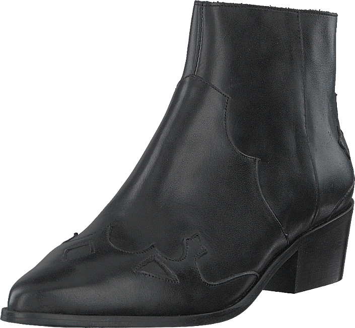 Western Leather Boot 100 - Black Shoes for every occasion Footway