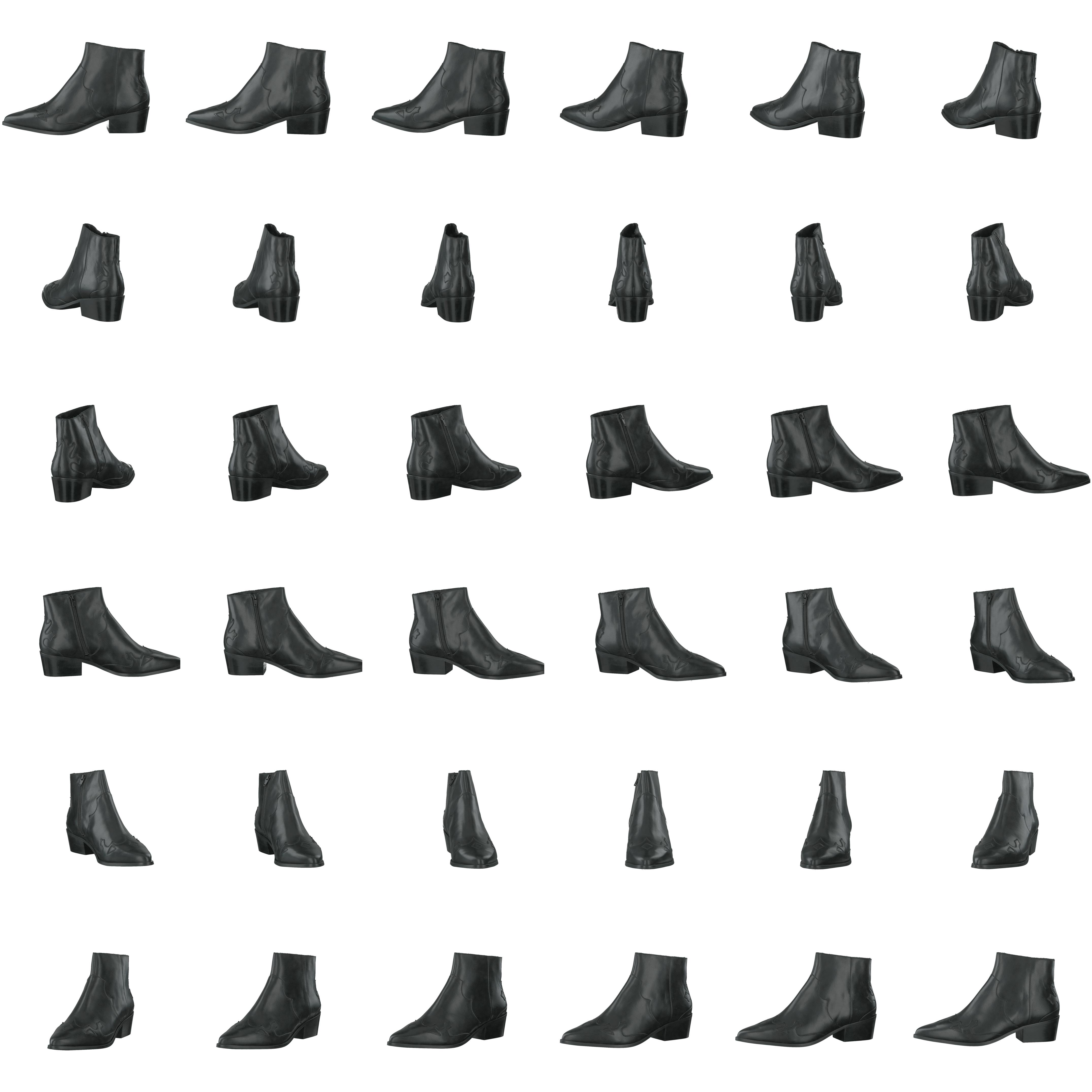 Western Leather Boot 100 - Black Shoes for every occasion Footway