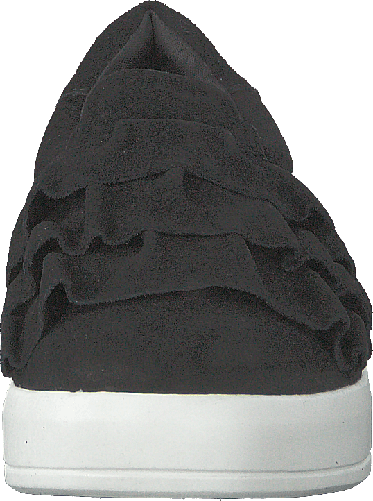 Betina Suede Frill Shoe 101 - Black 1