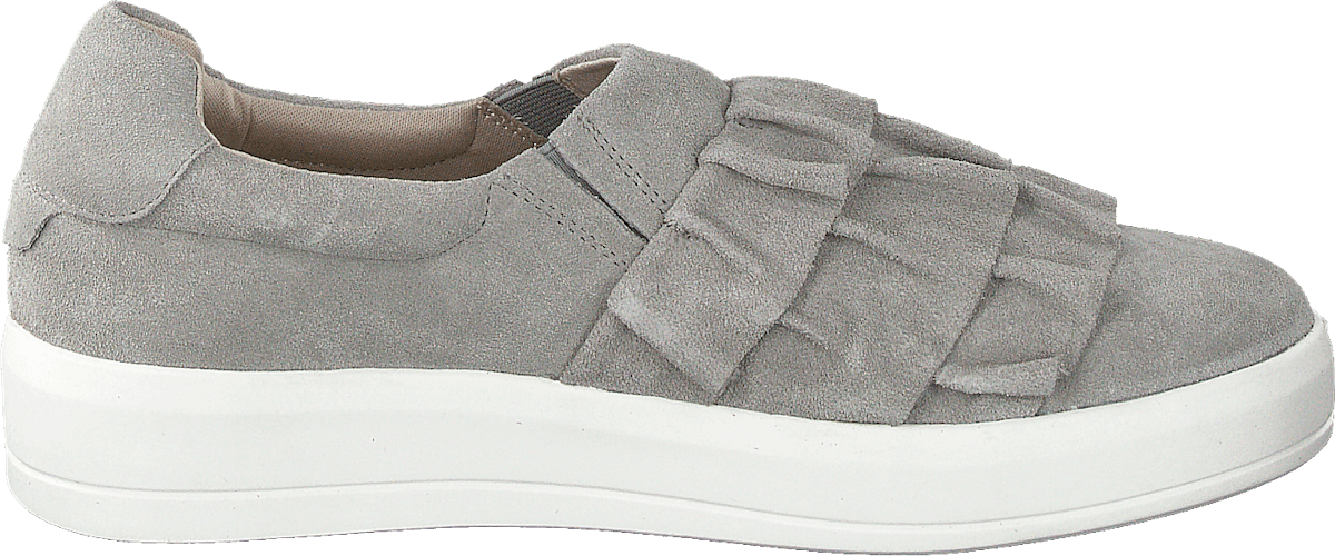 Betina Suede Frill Shoe 151 - Light Grey 1