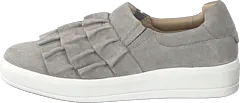Bianco - Betina Suede Frill Shoe 151 - Light Grey 1