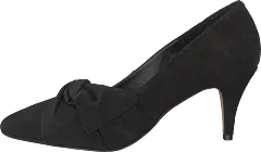 Bianco - Zita Suede Bow Pump 101 - Black 1