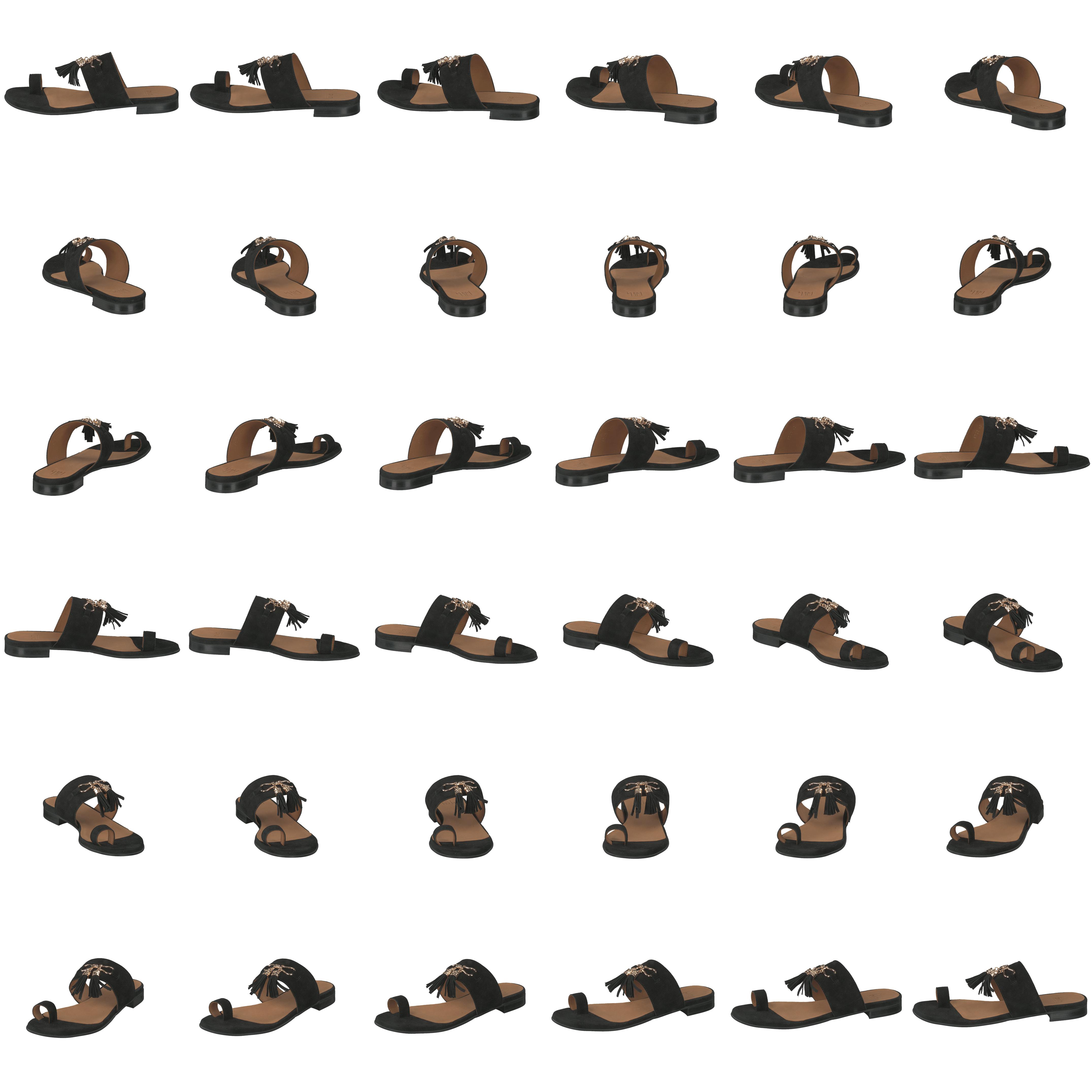 Sandals Black Suede/gold - Bild 8