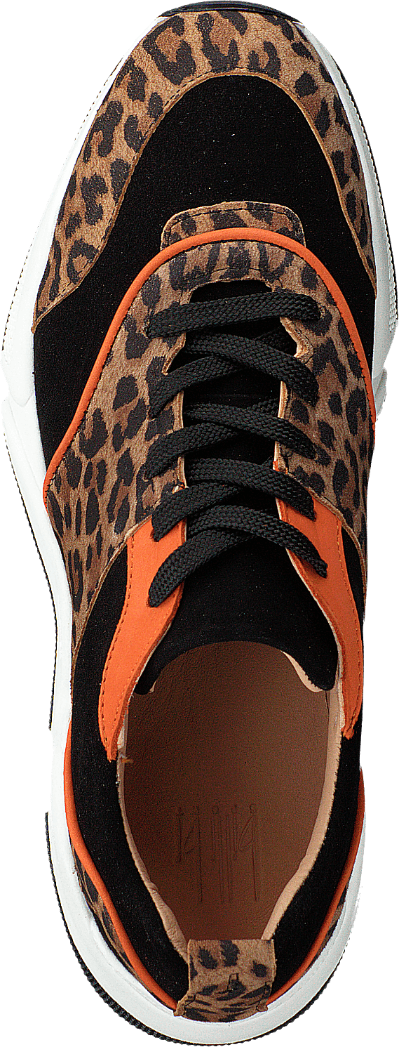 Shoes Leo Suede/black/orange