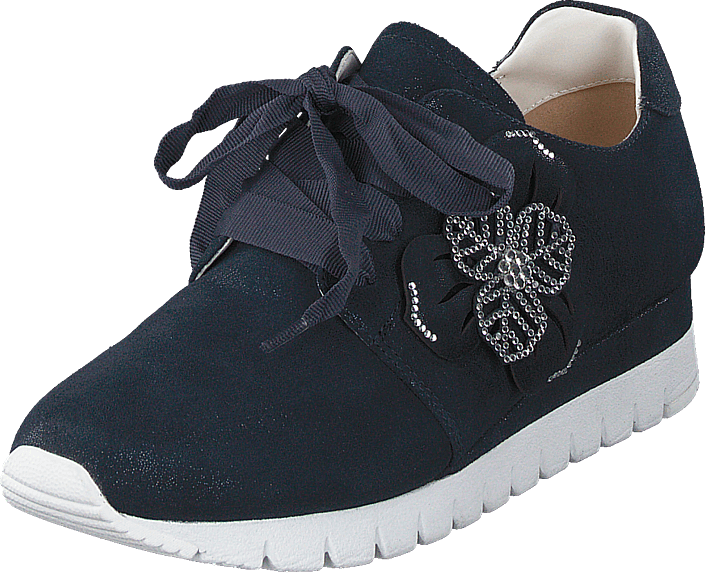 Caprice - Ibiza Navy Shiny Sued