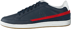 Le Coq Sportif - Courtclay Leather Suede Dress Blue / Pure Red
