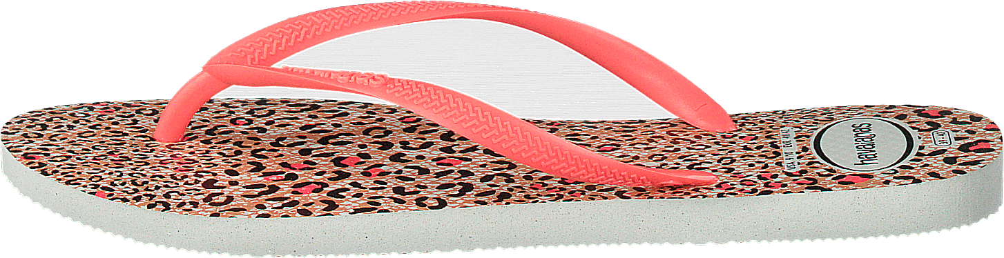 Slim Animals White / Coral New 6577, Female, Shoes, Sandals and Slippers, Flip flops, Red, UK 8