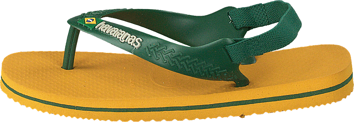 Baby Brazil Logo  Ii Banana Yellow 1652, Unisex, Sapatos, Sandálias e Chinelos, Sandálias de dedo, Verde/Amarelo, EU 25/26 / BR 23/24