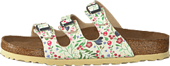 Birkenstock - Florida Slim Birko-flor Meadow Flowers Beige