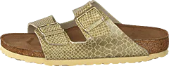 Birkenstock - Arizona Slim Birko-flor Magic Snake Gold