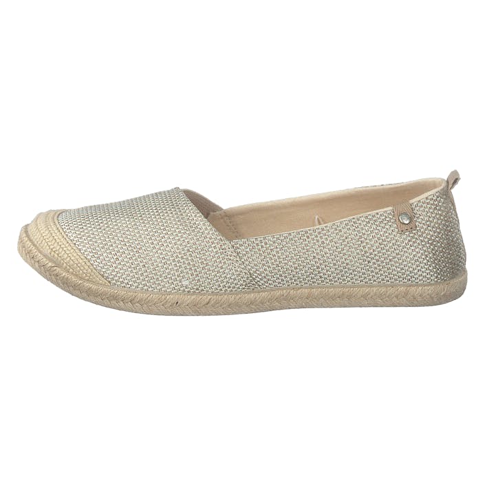 Flora II Gold/crem, Female, Shoes, Flats, ballerina shoes, Gold/Beige, UK 6