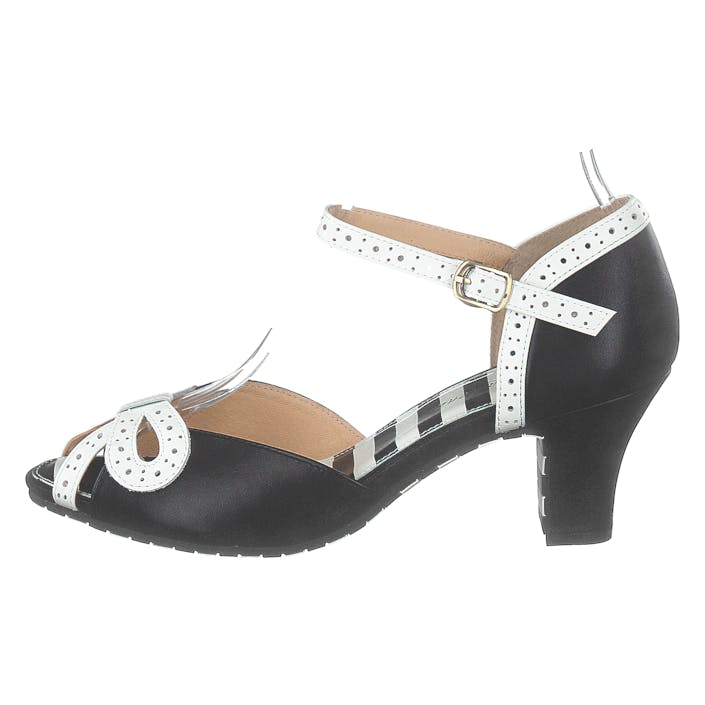 Ava Black/white, Female, Shoes, Heels, heels, Brown, UK 4