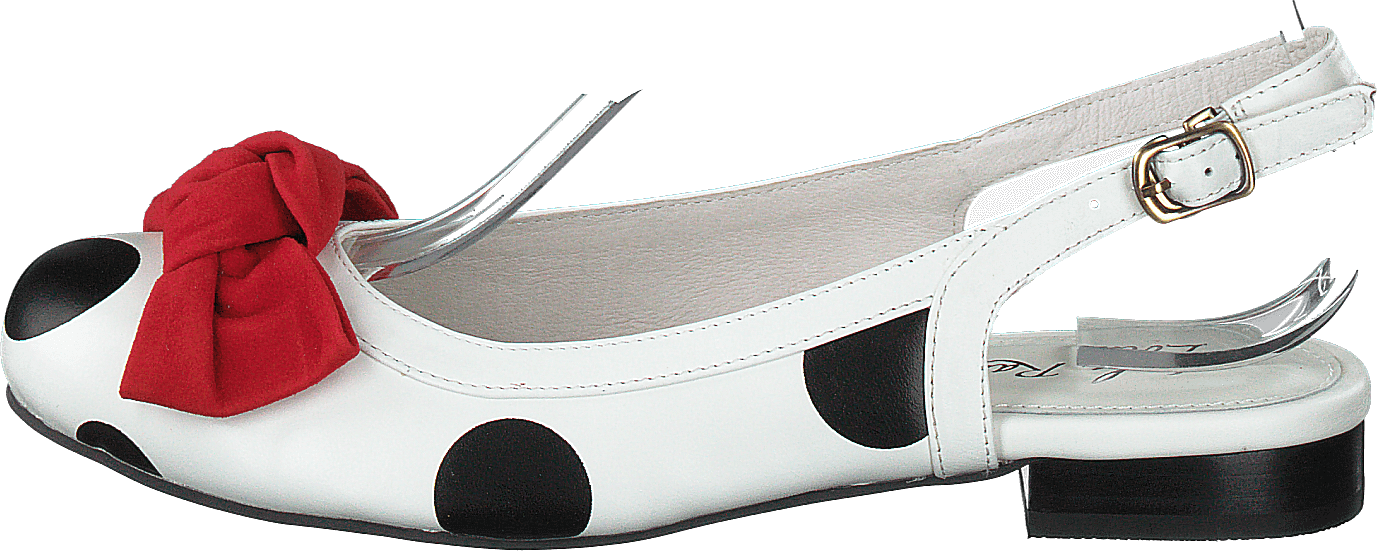 Penny White/black Dots