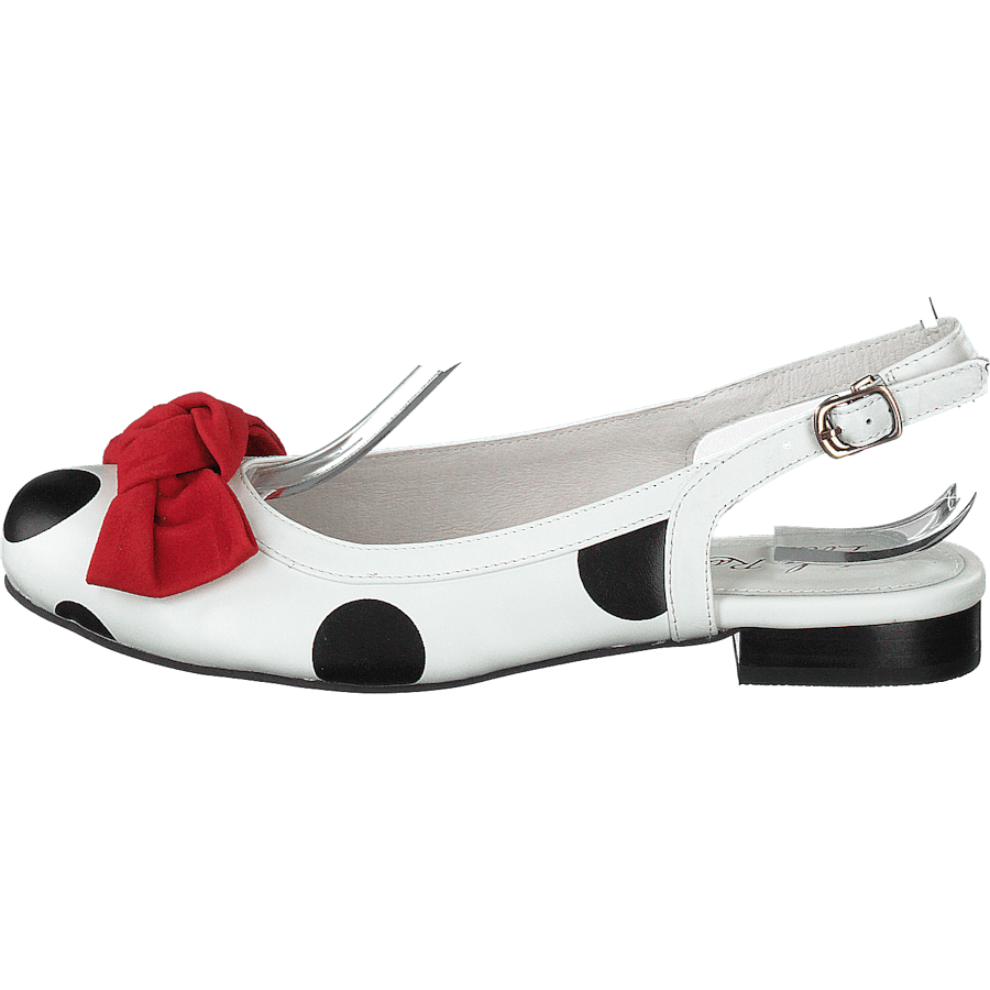 Penny White/black Dots