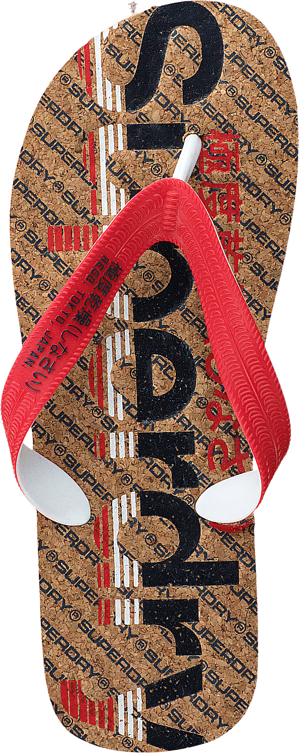 Cork Colour Pop Flip Flop Navy/true Red/cork