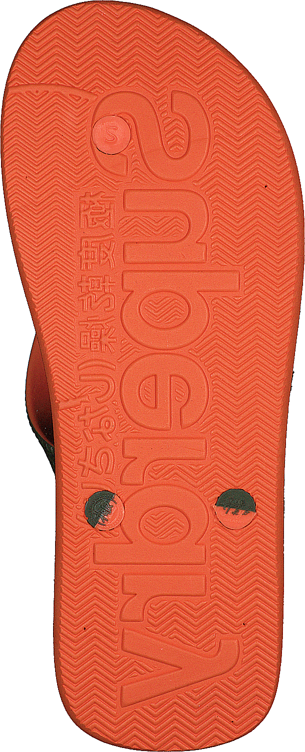 Scuba Grit Flip Flop Khaki/khaki/orange