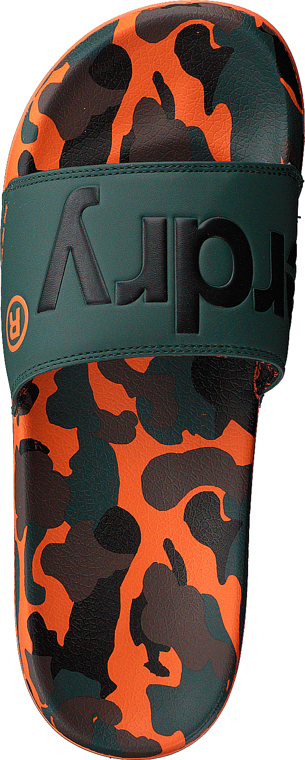 Superdry Aop Beach Slide Khaki/black/orange