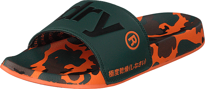 Kjøp Superdry Superdry Aop Beach Slide Khakiblackorange Kjøp Superdry Superdry Beach Slide Blackpineapple Aop sko