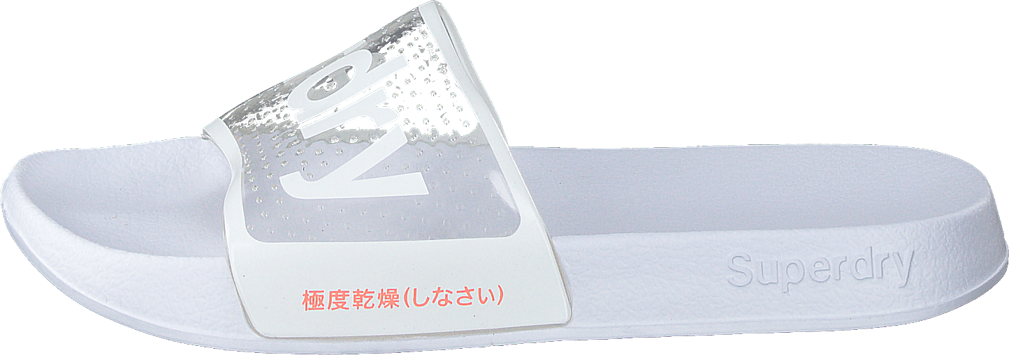 Superdry Perf Jelly Pool Slide Optic White, Female, Zapatos, Sandalias y Pantuflas, sandalias, Blanco, EU 36/37