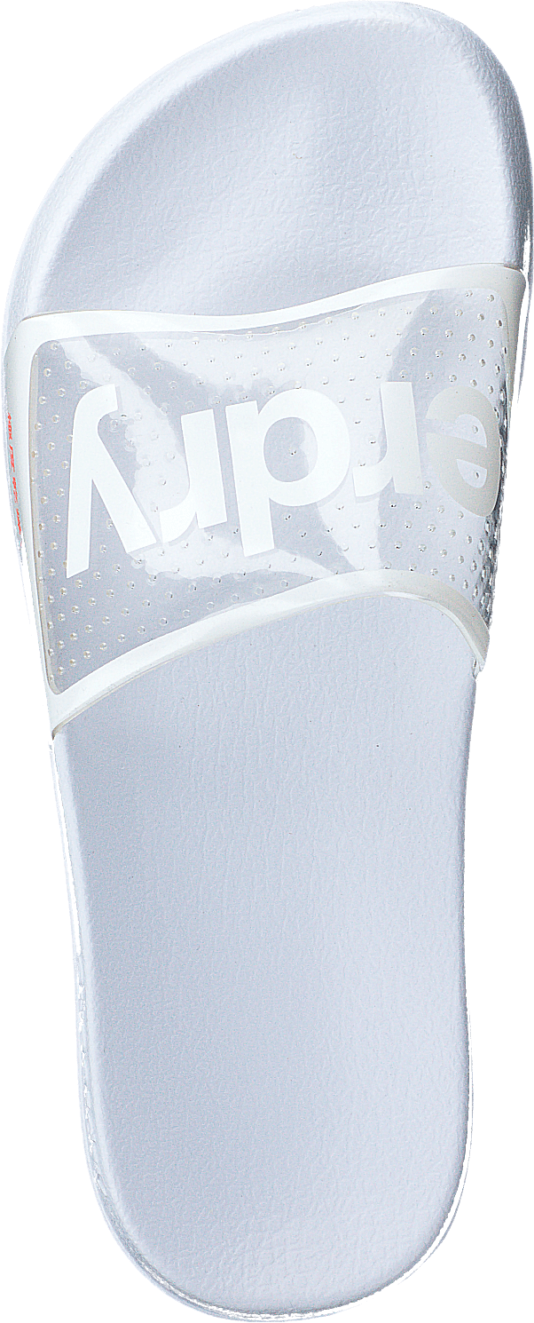 Superdry Perf Jelly Pool Slide Optic White
