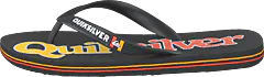 Quiksilver - Molokai Wordmark Fine Black/black/yellow