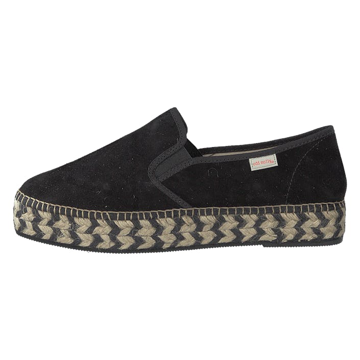 Stepper Espadrillo Black, Female, Shoes, Flats, slip-on, Black, UK 7