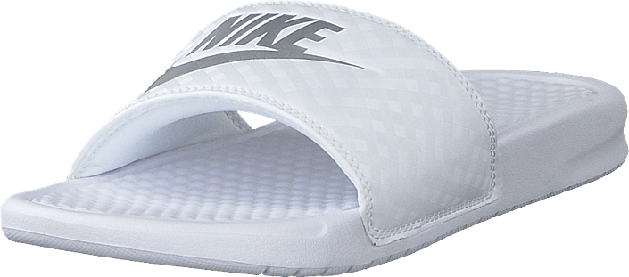 Nike - Wmns Benassi Just Do It White/metallic Silver