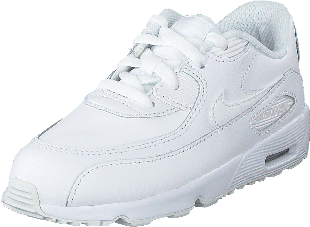 Boys' Air Max 90 Leather (td) White/white