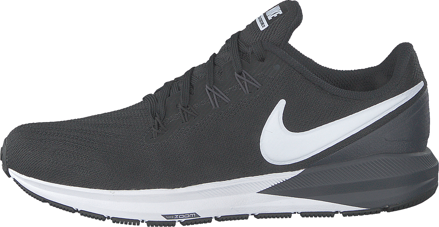 Men's Air Zoom Structure 22 Black/white-gridiron, Male, Shoes, Running shoes, Sneakers, Running, Black, UK 10