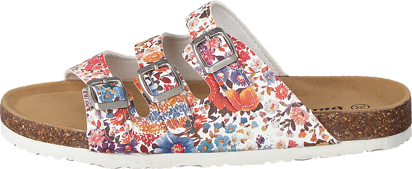 427-0002 White Multi, Unisex, Shoes, Sandals and Slippers, sandals, Purple/Brown, EU 30