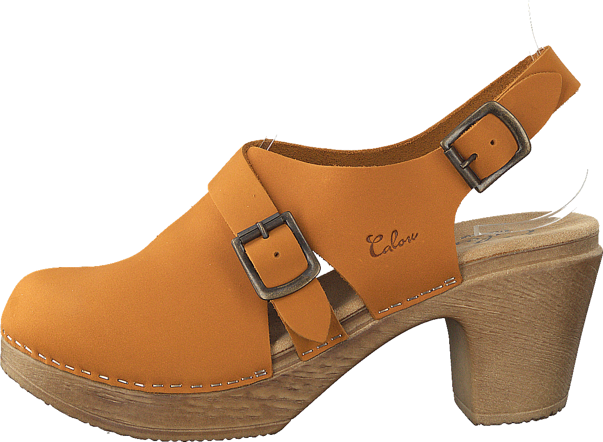 Astrid Soft Mustard, Female, Skor, Klackskor, klackar, Brun/Orange, EU 41